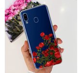 For Samsung Galaxy A20s Samsung A20 A30 Back Cover Phone Case Transparent Soft TPU Silicone Coque Women Fashion Flower Butterfly