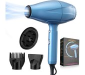 Secador de pelo iones Secadores de pelo profesional iónico, con boquilla de cabeza de soplado, Hair Dryer negativos portátil