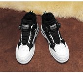 Forro polar engrosado caliente Martin botas de invierno nueva perilla personalizada con cordones superficie de cuero a prueba de frío caliente aumento de los zapatos de los hombres