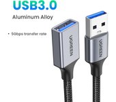 UGREEN USB 3.0 Extension Cable Type A Male to Female Extender 5 Gbps for Computer, External Hard Drive, Printer, Mouse, Keyboard, Hub, Pendrive, PS3 Controller, VR Glasses