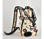 Mochila para mascotas de Bulldog francés bolsa de viaje cómoda para perros pequeños y gatos bolsa de hombro para viajes para