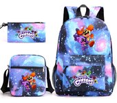 Poppy 3 Smiling Critters School Bag Catnap Backpack Pencil Case Shoulder Bag Three-piece Set