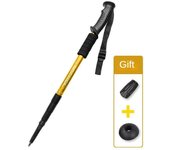 Aluminium Alloy Teleskopic Hiking Poles Trekking Stick Ultralight Absorber Walking Cane Alpenstock