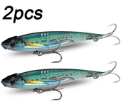 2pcs VIB Lures Kit 20g 25g 30g Metal Jig Spinner Sinking Blade Vibetion Super Hook Pesca Fishing Tackle Box Spoon Baits Set