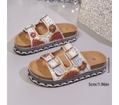 2025 verano nuevo Zapatos de mujer de verano zapatillas de moda sandalias zapatos casuales de mujer