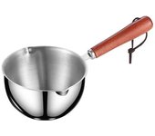 Stainless Steel Oil Pot Oil Splashing Dedicateds Pan Mini Soup Milk Pot Boiling Butter Melting Pot Kitchen Tool Cook Accessories