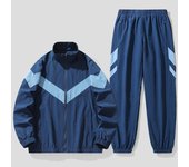 Rdovkxua Conjunto Deportivo Casual Para Hombres Primavera/Verano Chaqueta De Tracksuit Con Cremallera, Pantalones Con Cordón Material De Poliéster Diseño Sólido