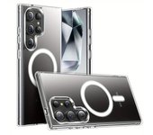 Luxury For Magsafe Magnetic Clear Cases For Samsung Galaxy S24 S23 S22 Ultra Plus Shockproof Wireless Charging Cover Accessories