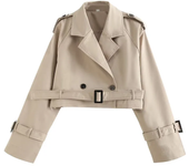 Women New Fashion With Belt Double Breasted Trench Coat Vintage Long Sleeve Pockets Female Outerwear Chic Overcoat