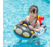 Volante engrosado para bebés y niños, anillo de natación, coche de policía, coche, anillo para niños sentado, asiento de agua, boya salvavidas para barcos
