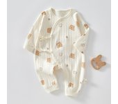 Ropa de Bebé para Primavera y Primavera, ropa de Mariposa, mono sin Hueso de Algodón Puro, Mono para Bebé