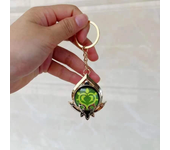 Game Impact Fontaine Sumeru Wanderer Light Pervious Key Chain 7 Element Eye Of Original God Cosplay Toy KeyRing