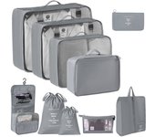 Juego de  Organizador de Maletas,Impermeable, Bolsas de equipaje De Viaje Para Ropa,Zapato,Cosméticos,Ropa Interior