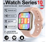 2025 New Watch 10 Smart Watch Men's Sports NFC Always Display Body Temperature Fitness Series For iOS Original 500+Customized Wallpaper, Fashion Gift Bluetooth Call Smart Watch