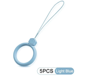 Soft Silicone Wrist Strap Lanyard for IPhone 15 14 Samsung S24 Xiaomi Keychain Lanyards Finger Ring Mobile Phone Hanging Rope