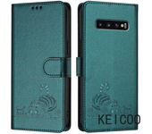 For Samsung Galaxy S10 S20 s21 ultra fe plus e carcasa impresa antisísmica tapa antisísmica de la carcasa del gatito