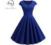 Women's clothing, solid color, vintage, retro, 1950s 1960s, casual, party and office, rock dress