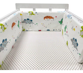 Protector de cuna Chichonera Para bebé, barrera envolvente Para cama infantil, cojín Para recién nacidos, cuna trenzada