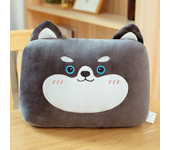 Almohada de felpa de dibujos animados, cojín de mano relleno, calentador de viaje para el hogar, oficina, coche, juguete de peluche de invierno, siesta para estudiantes