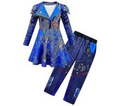 Descendants 3 Evie Cosplay Costumes Halloween Carnival Party Dress Pants Wig Set V ZX
