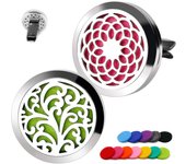 Car Diffuser Vent Clip - 2PCS 30mm Car Essential Oil Diffuser Vent Clips for Car Home Office Room with 12 Felt Pads Mother's Day, Birthday Gift for Women & Men