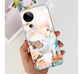 For Vivo S19 Pro V2362A Back Cover Soft Silicone Bumper For Vivo S19 V2364A Phone Case Clear Coque With Cartoon Pattern Capa Bag