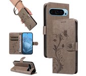 Solapa Carcasa De Teléfono Con Estampado De Color Sólido Para Google Pixel 6 6a 7 7a 9 Pro 5G Carcasa De Teléfono Móvil Ranura D