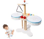 Juego de batería multifuncional para niños, instrumentos musicales para bebés, tambores para niños tempranos, juguetes musicales