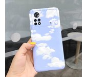 For Xiaomi Poco X4 Pro 5G Case Fashion Feather Painted Silicone Cover For Xiaomi Poco M4 Pro 4G Funda Soft Coque PocoX4 Pro Bags