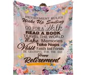 Retirement Gifts for Women 2024, Happy Retirement Gifts for Coworkers, Retired Friends, Teachers, Nurses, Retirees, Goodbye Gifts for Coworkers, Retirement Blanket, Retirement Gifts