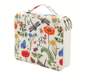 Multi Color Large Capacity Colored Pencils Pencil Zippers Three-layer Pencil Case Painting Brush Storage Bag