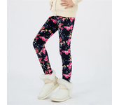 4-13Y Girls Pants Autumn Winter Children Trousers Warm Leggings Thicken Velvet Star Print Kids Pants Baby Girl Keep Warm Legging