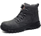 Botas de seguridad para el trabajo para hombre, botas de seguridad impermeables, zapatos de trabajo ligeros con punta de acero Industrial, zapatos de seguridad protectores para hombre, talla 48
