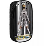 Ronaldo Football Pencil Case Cr7 Pen Box Bag Girls Boys Large Storage Students School Cosmetic Pencilcases Makeup Bags