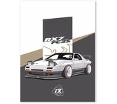 GTR RS Car Generation Supercar Posters Fast and Furious Sport Cars Racer Canvas Painting Motorsport Room Wall Art Decor Picture