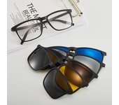 Gafas de sol polarizadas para hombres y mujeres transfronterizas nuevas gafas TR90 montura gafas de sol de manga magnética de visión nocturna negra de cinco piezas