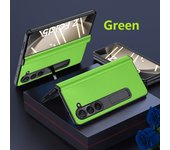Magnetic Bracket For Samsung Galaxy Z Fold 5 Case Genuine Leather Hinge Protection Film Screen Cover