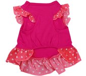 Dog Clothes Pet Dress Apparel Clothes Fly Sleeve Dress