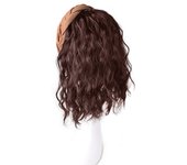 Korean Style Synthetic Headband Wigs Hairpieces Clip in Half Headband Wig Fake Hair Natural Short Wavy Curly Bob Hair Party