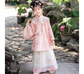 Yudie Hanfu Girls' Ming Dynasty Children's National New Chinese Style Super Fairy Hairpin Flower Ancient Costume Set