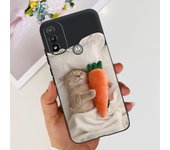 For Motorola Moto E20 E30 E40 Phone Case Soft TPU Silicone Fundas Dragon Marble Luxury Girly Painting Capa For Motorola E40 4G