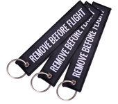 1/2/3Pcs Remove Before Flight Woven Key Chain Special Luggage Label Red Chain Keychains for Aviation Gifts