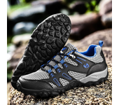 Zapatos De Senderismo Suaves Para Hombre, Zapatillas De Deporte De Malla Transpirable De Verano, Calzado De Caminata Negro Claro, Zapatos Para Caminar, Zapatos Para Exteriores, Zapatos De Escalada Para Hombre