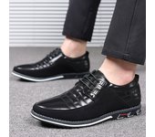 High Quality New Men Oxford Genuine Leather Dress Shoes Brogue Lace Up Flats Male Casual Shoes Black Brown Big Size 38-48