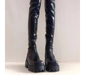 Botas Delgadas De Mujer Sobre La Rodilla Botas, Nuevas Botas De Otoño E Invierno, Botas Altas Con Aumento De Suelas Gruesas