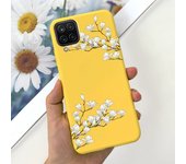 For Funda Samsung Galaxy A12 Ultra Thim Sofu-Touch Matte Liquid Silicone Soft Bumper cover on samsung a12 a125f a 12 galaxy case