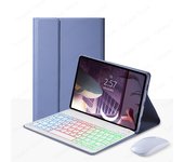 Spanish Keyboard for Xiaomi Redmi Pad SE 11 Inch 2023 Rainbow Backlit Keyboard Tablet Case