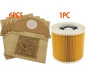 Paper Bags Dust HEPA Filters for Karcher Vacuum Cleaners WD2250 WD3.200 MV2 MV3 WD3 A1000 A2204 A2251 K2301 WD3.600 A2064 A2101
