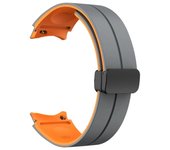 Correa De Silicona Bicolor Para Botones Magnéticos Plegables Para Samsung Galaxy Watch 4/5/6/7