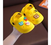 Zapatillas de los niños de verano de las niñas linda fruta interior de fondo suave antideslizante niño bebé bolsa de hogar cabeza sandalias agujero zapatos
